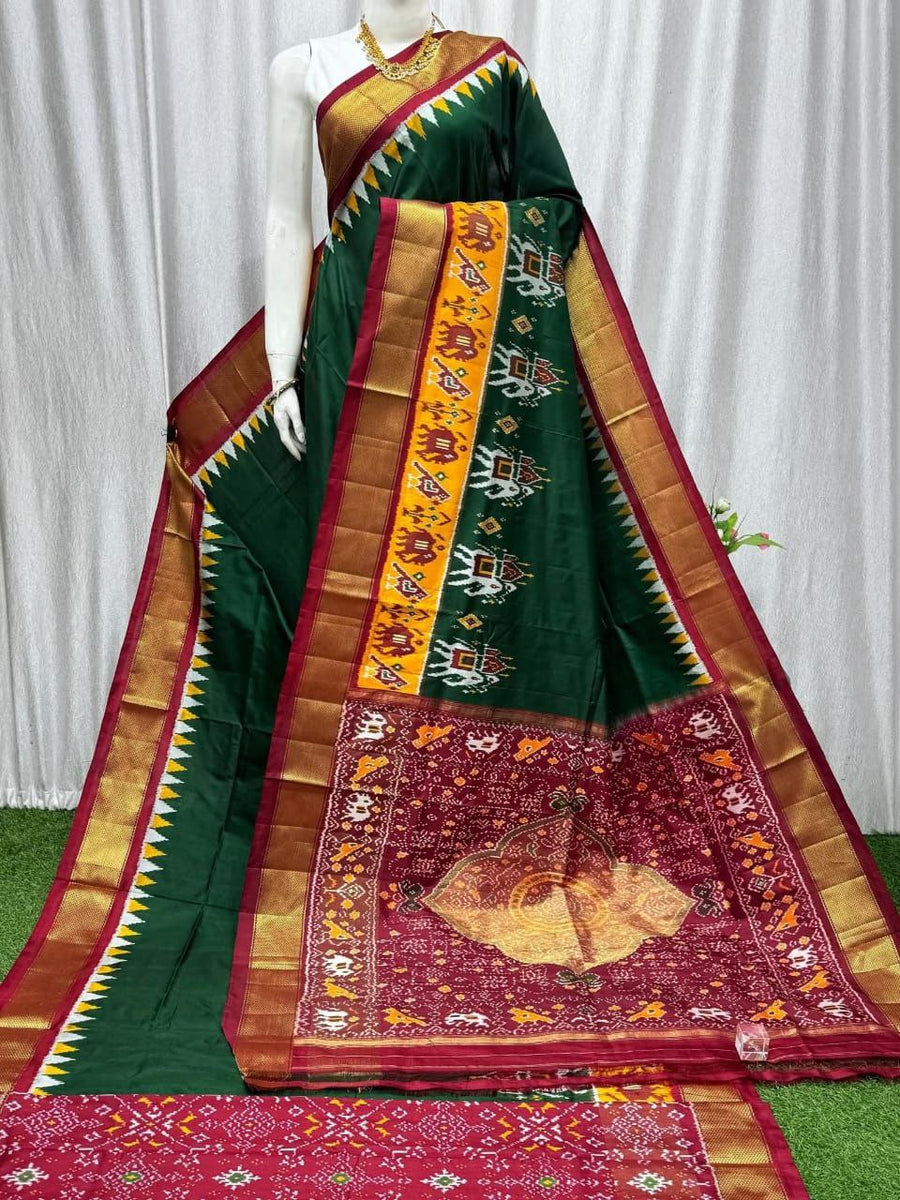Pochampalli Weave Dolla Silk Saree