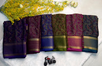Ajrakh Print Artisan Saree - alternate view