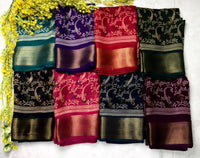 Ajrakh Print Artisan Saree - alternate view