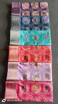 Pochampalli Ikkat Dolla Silk Saree - alternate view
